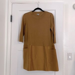 COS mustard tunic with pockets